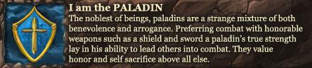 I am a Paladin.